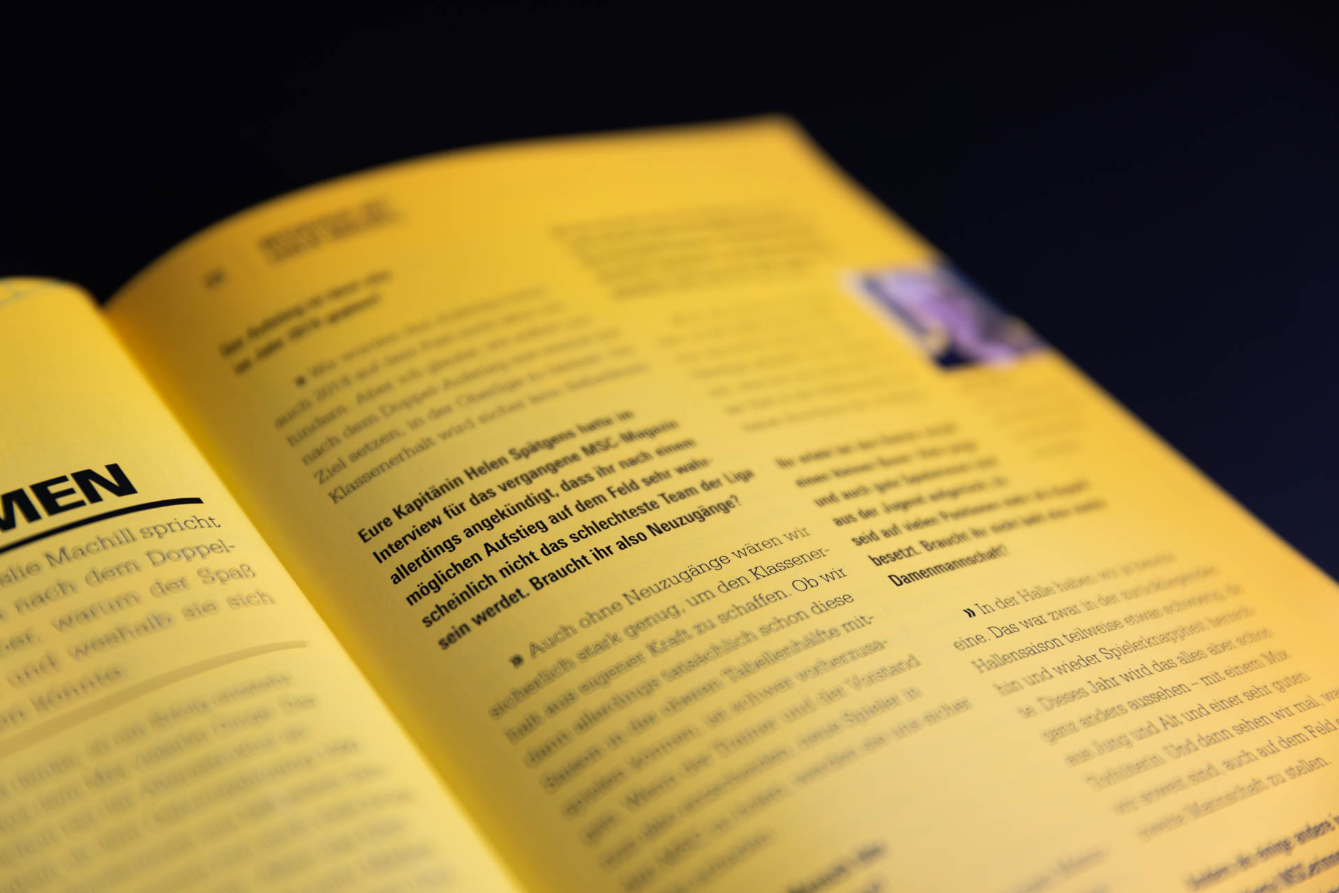 Details MSC-Magazin Hockey 2017/18